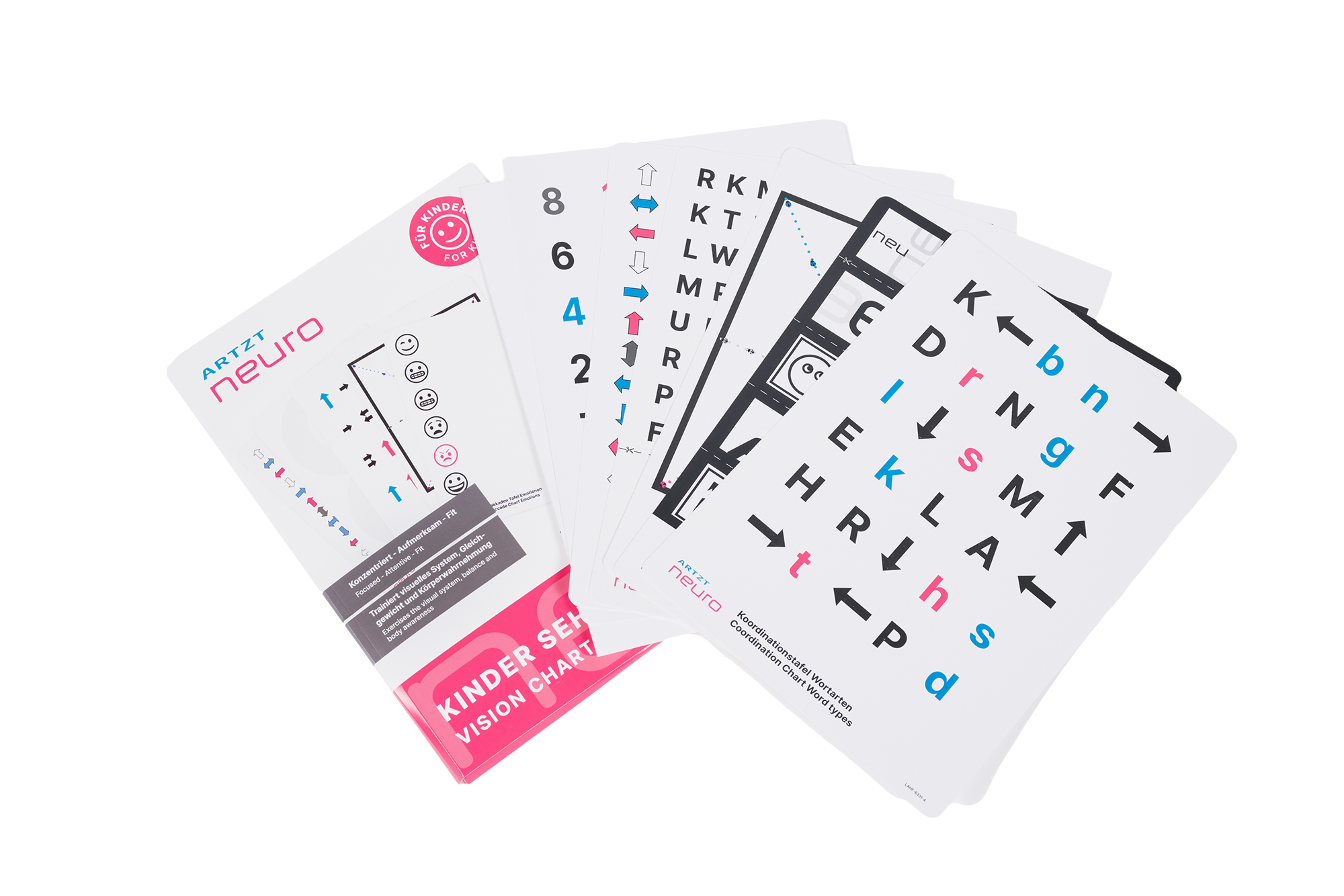 Produktbild des ARTZT neuro Kinder Sehtafel Set