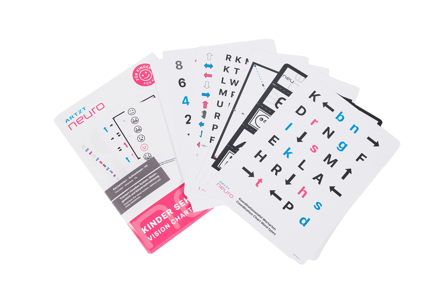 Produktbild des ARTZT neuro Kinder Sehtafel Set