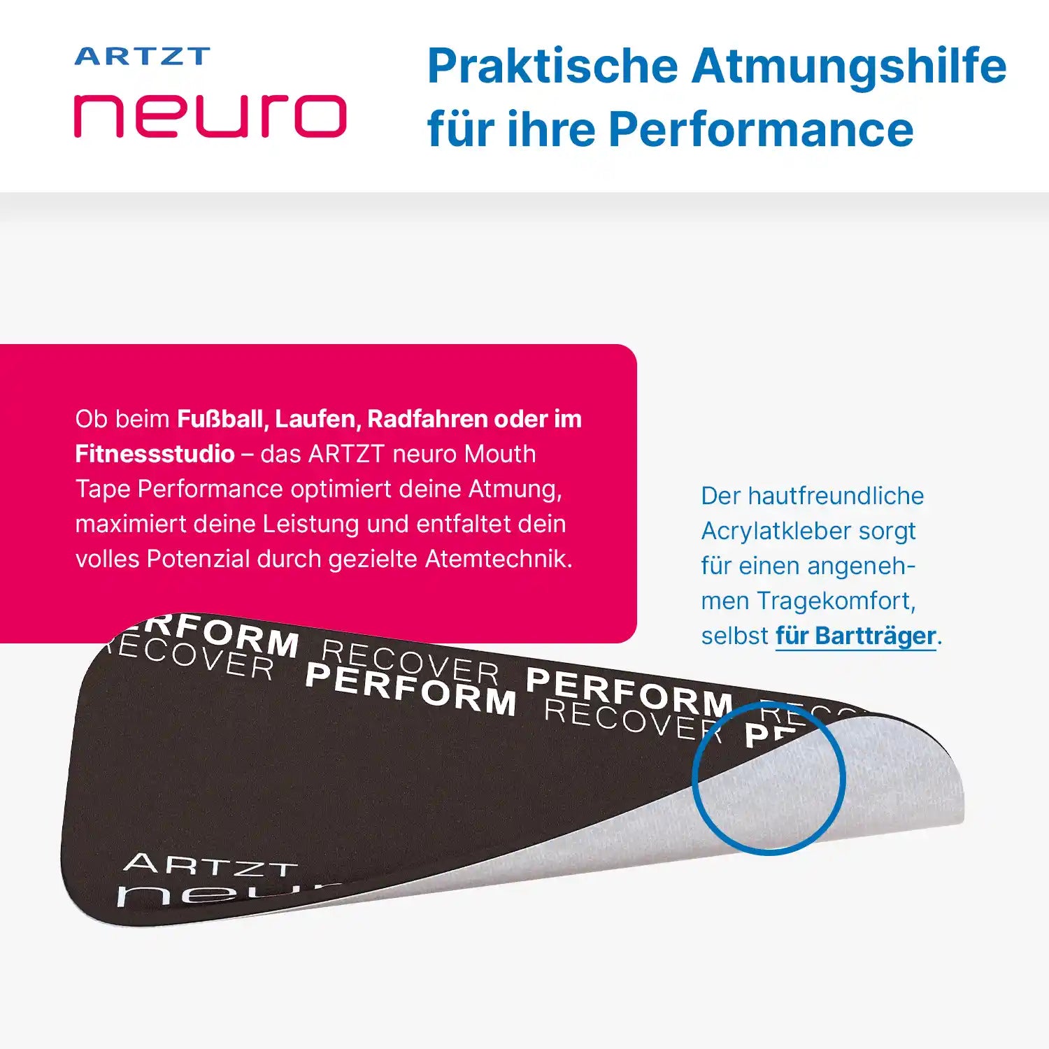 Mouth Tape Performance - 30 Stück ARTZT neuro 4