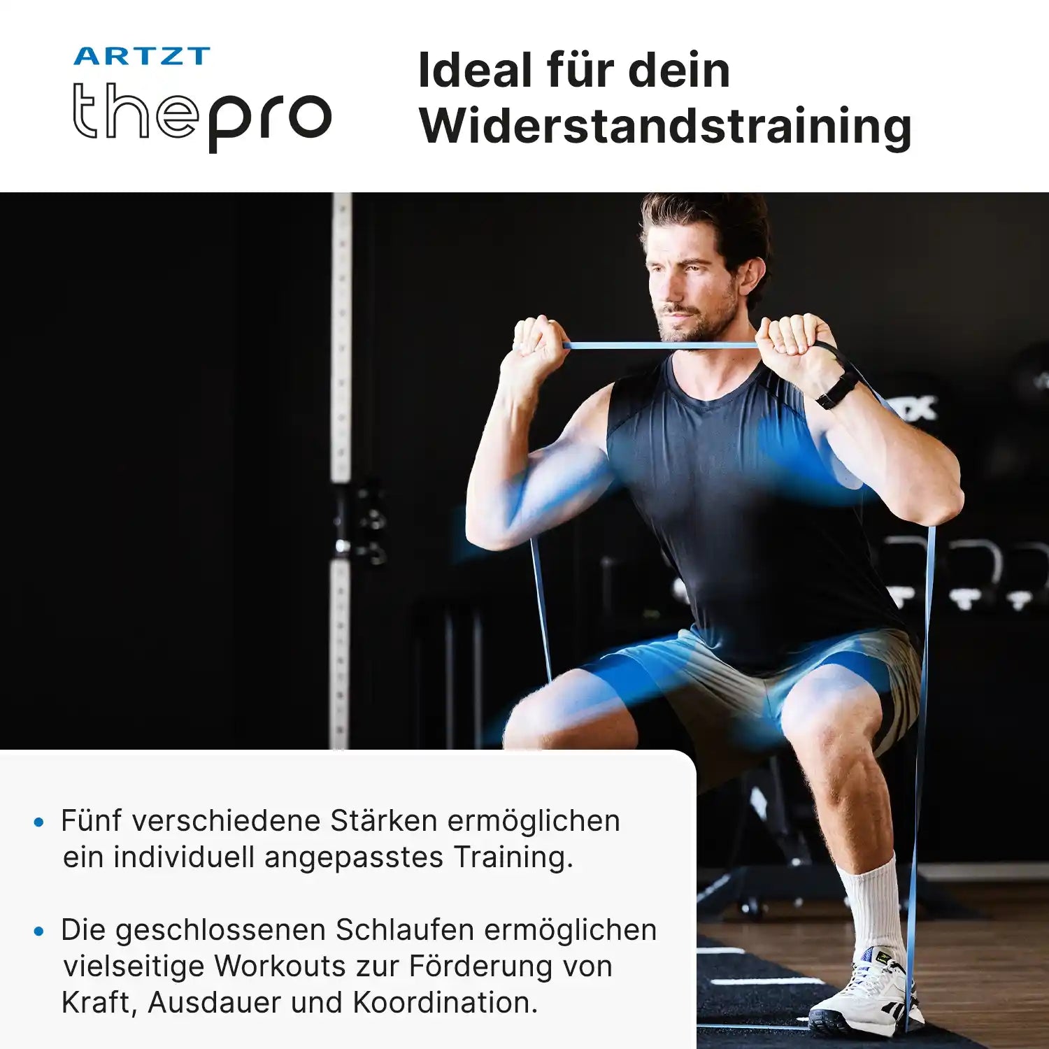 Power Band Fitnessband Fitnessbänder ARTZT thepro