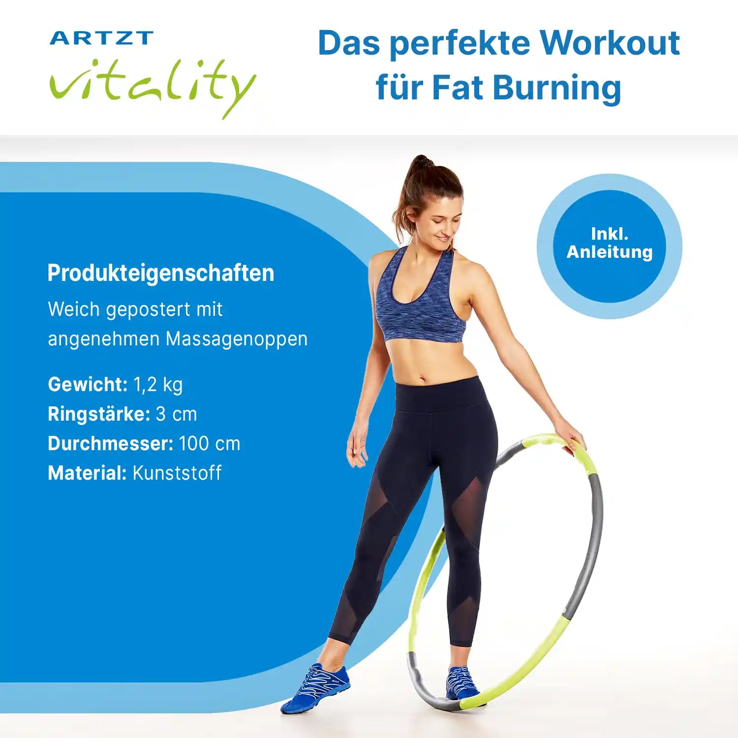 Fitnessreifen für Hula Hoop ARTZT vitality 2