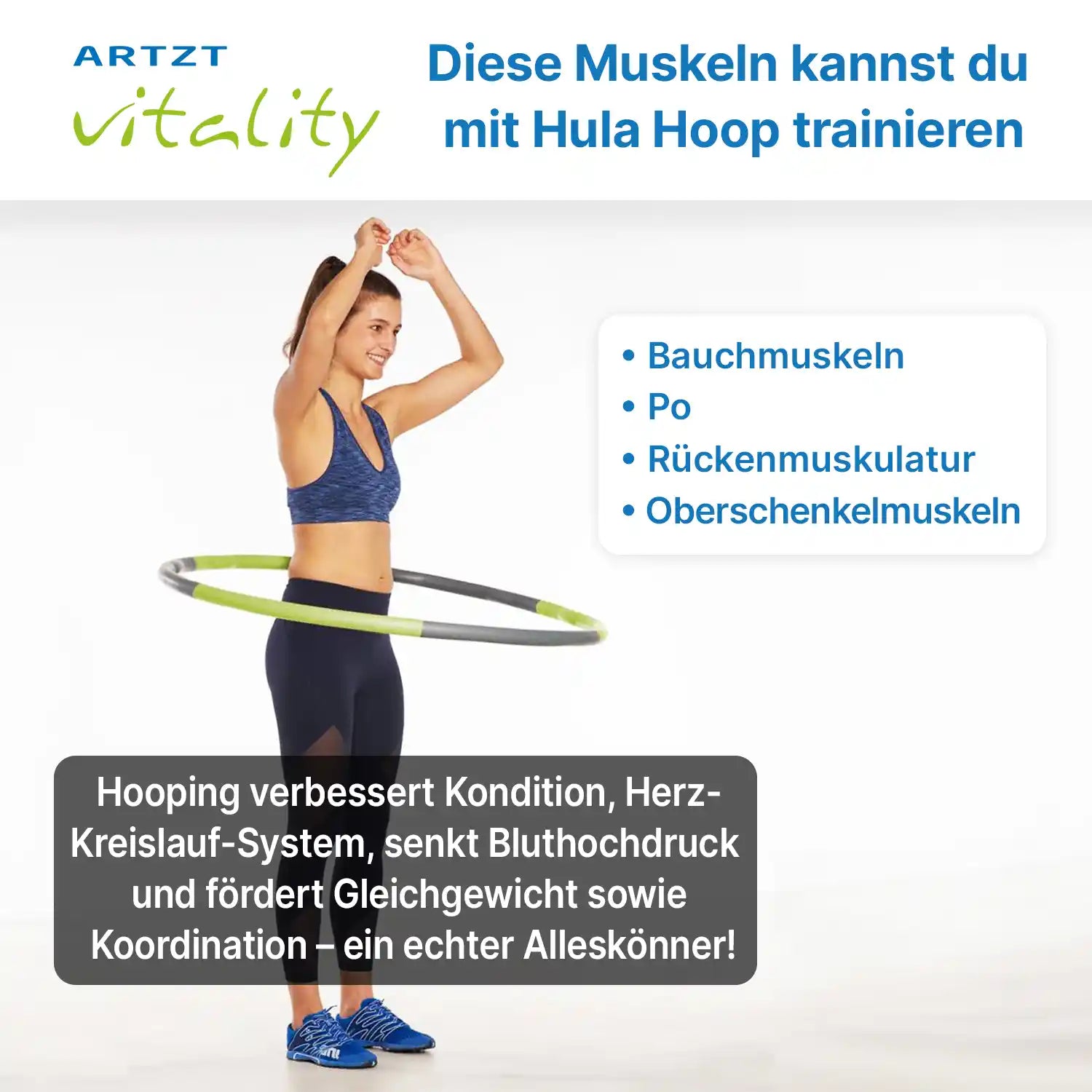 Fitnessreifen für Hula Hoop ARTZT vitality 5