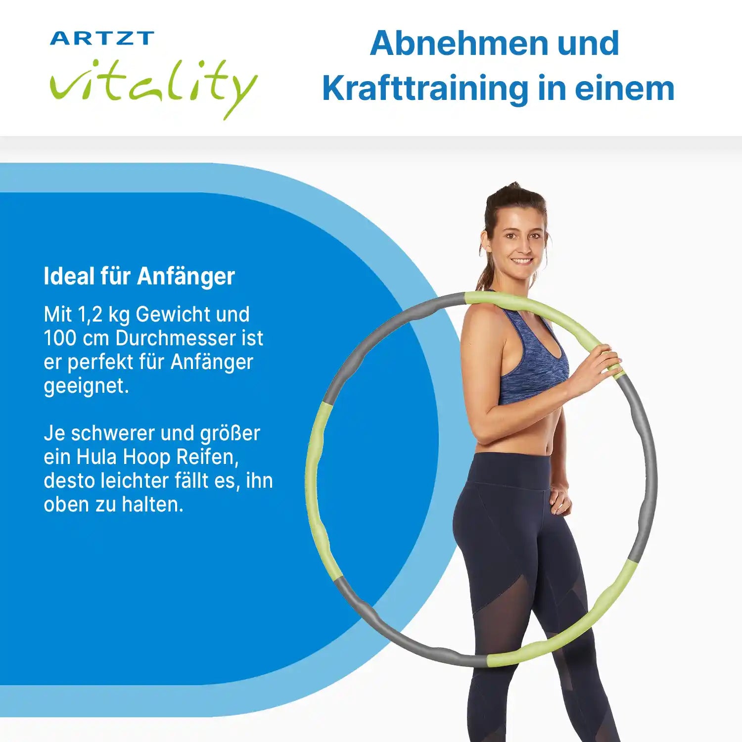 Fitnessreifen für Hula Hoop ARTZT vitality 7