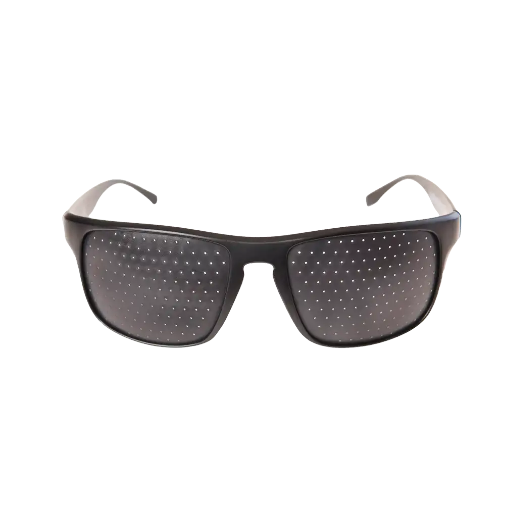 Frontalaufnahme der ARTZT neuro Rasterbrille auf transparentem Hintergrund