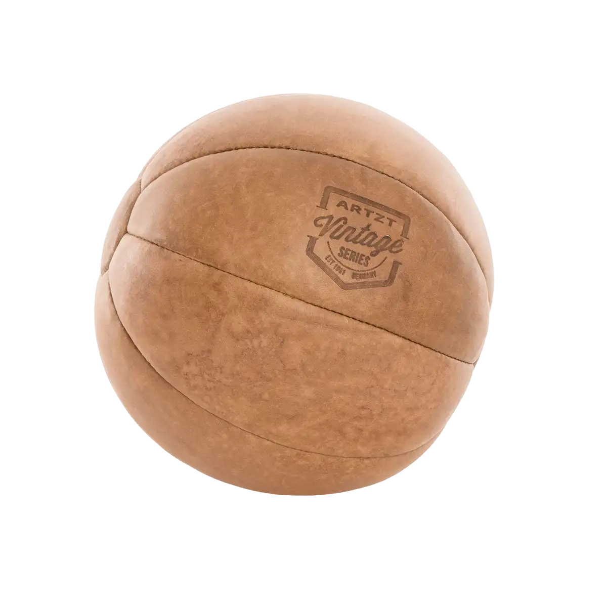 ARTZT Vintage Series Medizinball 3 kg auf transparentem Hintergrund