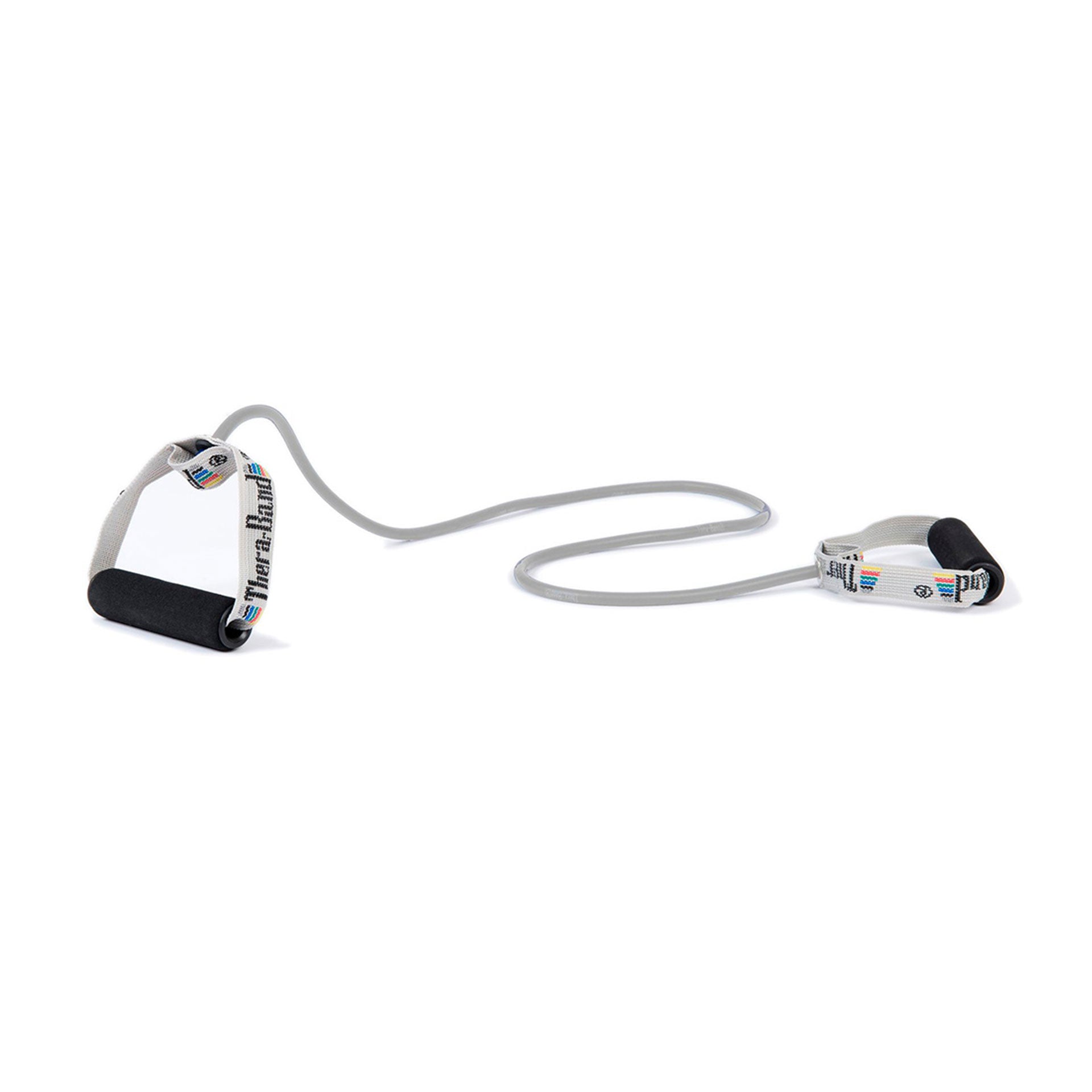 Bodytrainer Tubing (Schaumstoffgriffe) Fitnessbänder TheraBand Silber