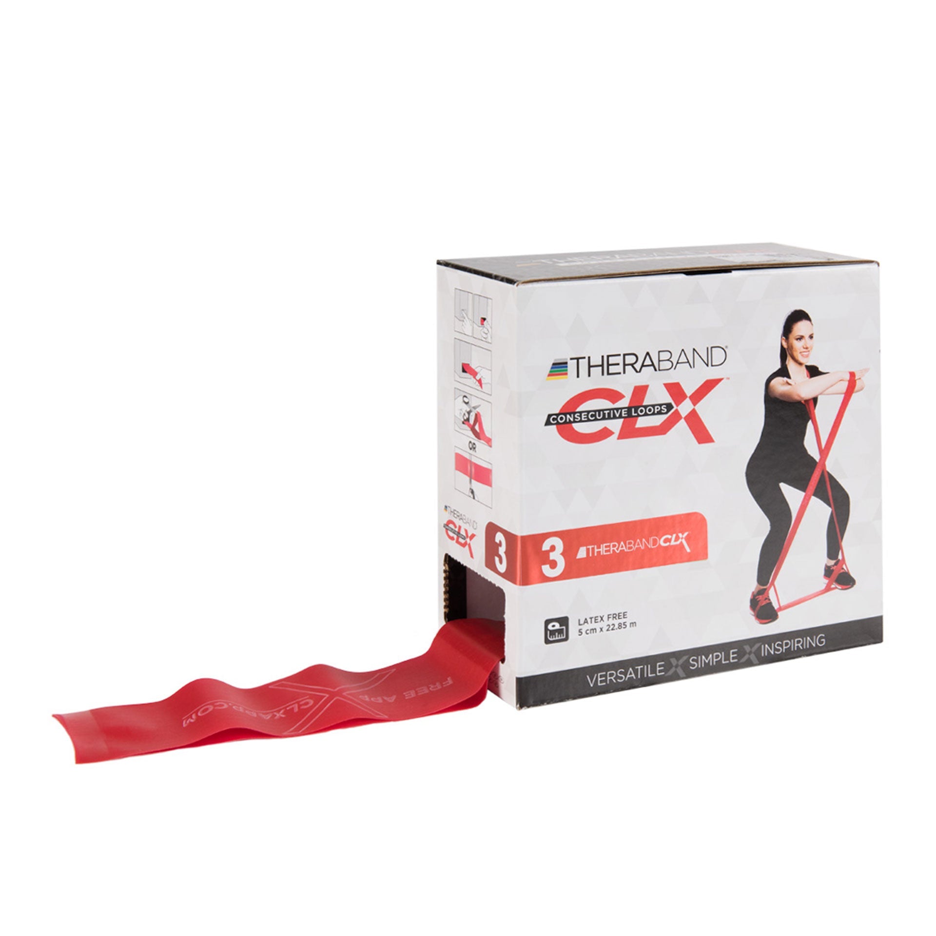 CLX Fitnessband Rolle 22 m TheraBand 7