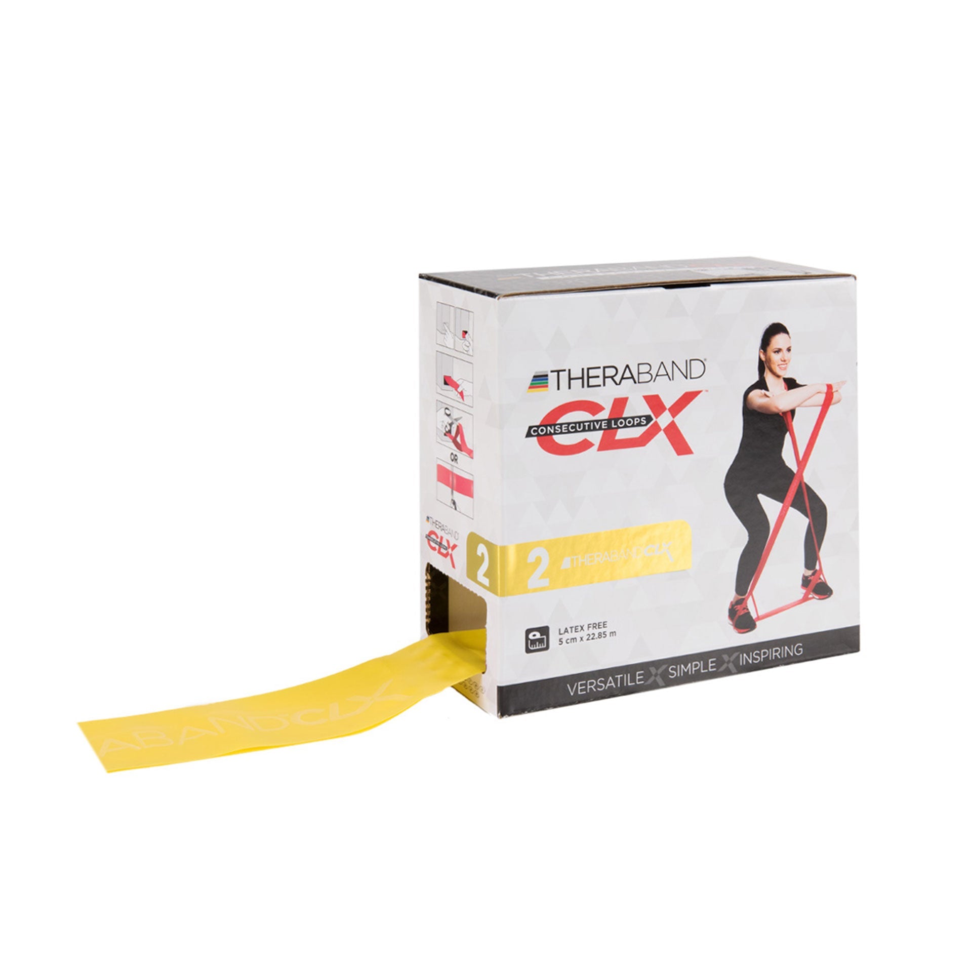 CLX Fitnessband Rolle 22 m TheraBand 1