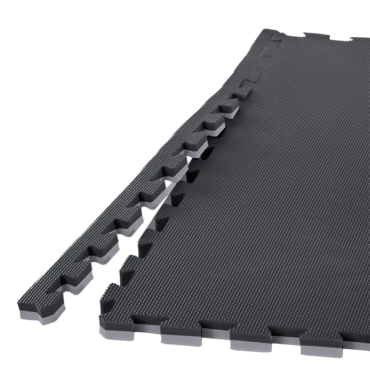 Bodenmatte von Gymstick in Nahaufnahme mit halb abgenommenem Abschlussstück