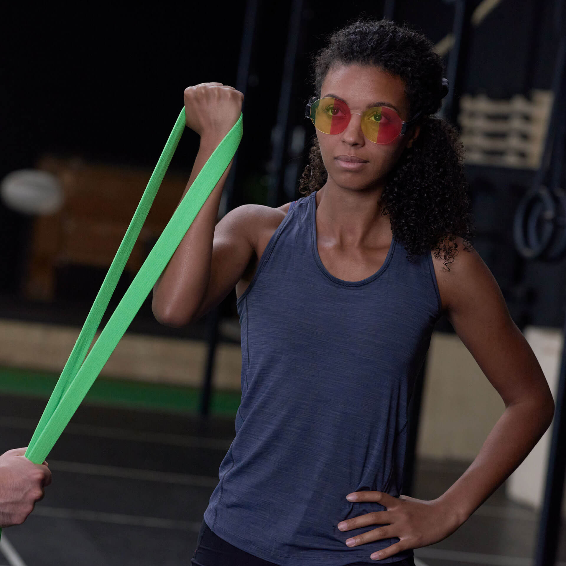 Halbfeld Brille für Neuroathletiktraining Augentrainer ARTZT neuro