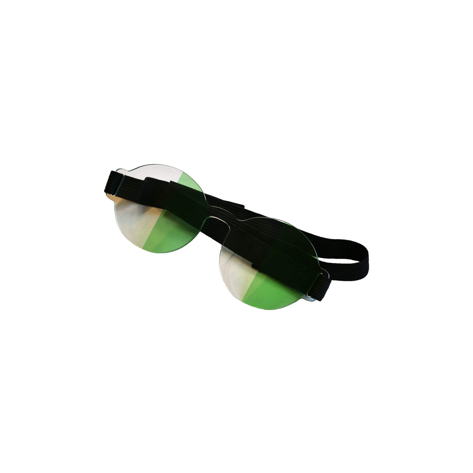 Halbfeld Brille für Neuroathletiktraining Augentrainer ARTZT neuro Grün-Transparent