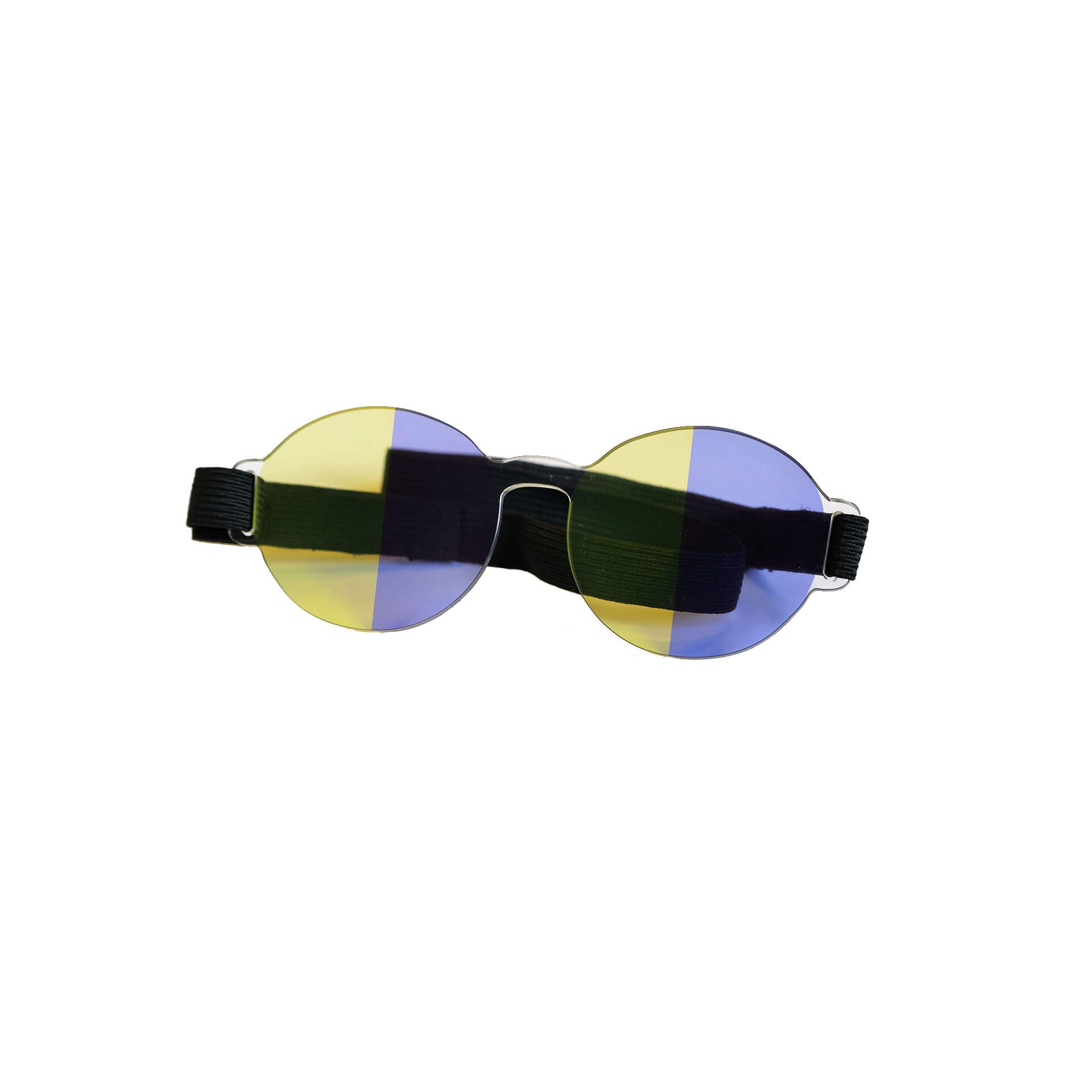 Halbfeld Brille für Neuroathletiktraining Augentrainer ARTZT neuro Blau-Gelb