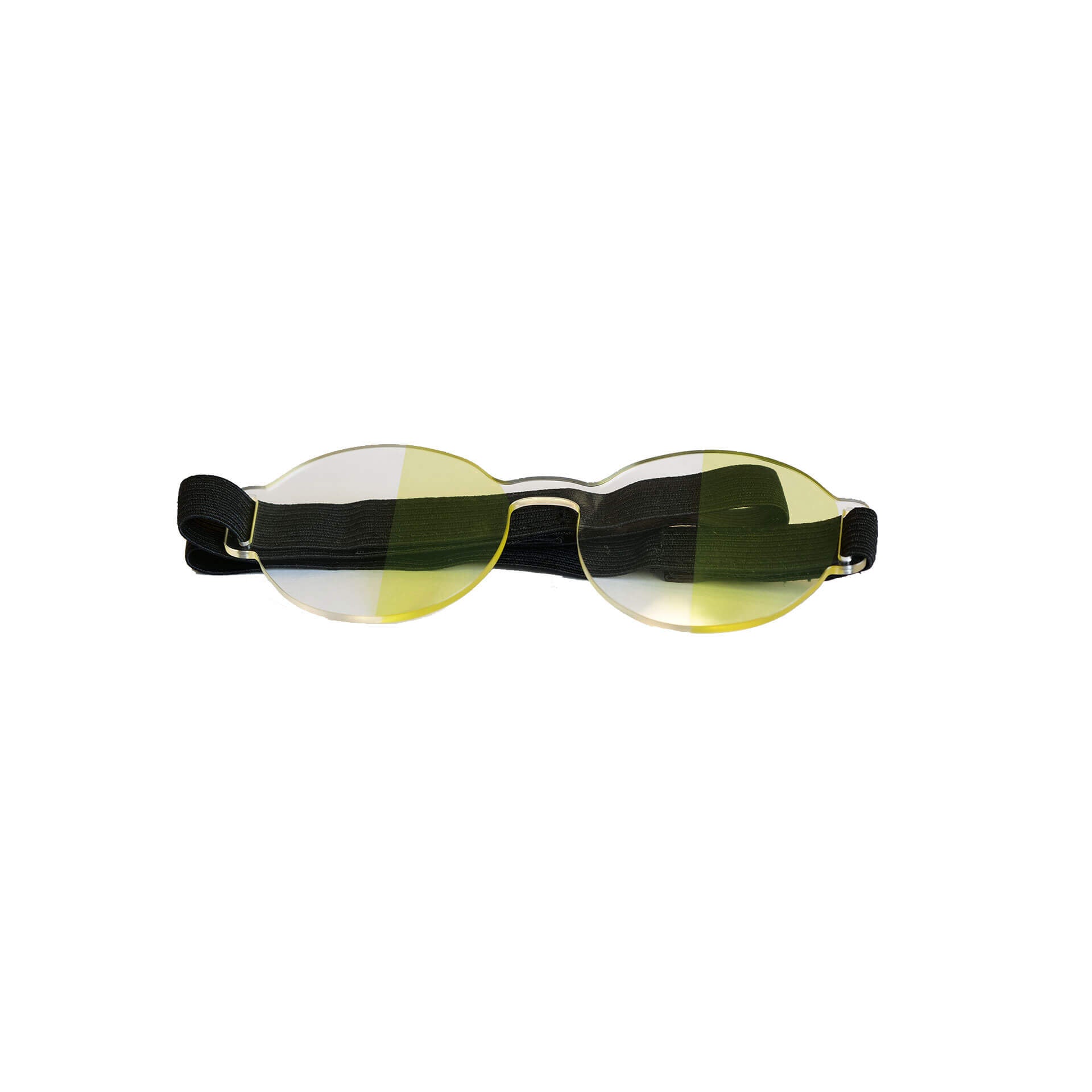 Halbfeld Brille für Neuroathletiktraining Augentrainer ARTZT neuro Gelb-Transparent