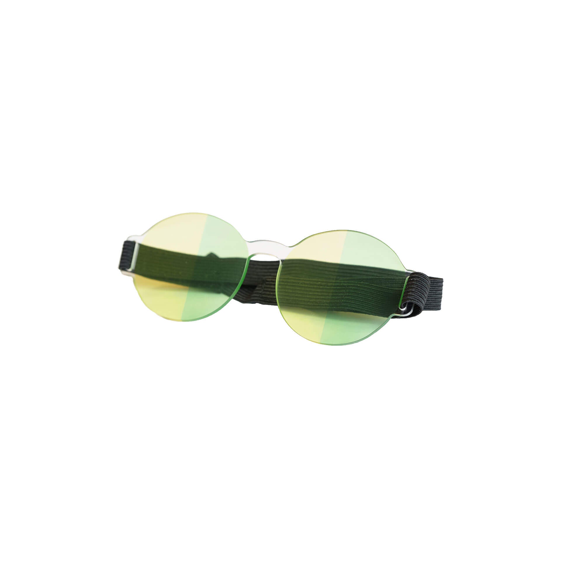 Halbfeld Brille für Neuroathletiktraining Augentrainer ARTZT neuro Gelb-Grün