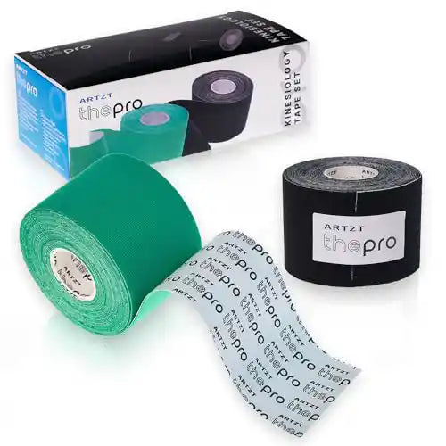Kinesiologisches Tape 2er Set ARTZT thepro Grün + Schwarz 7