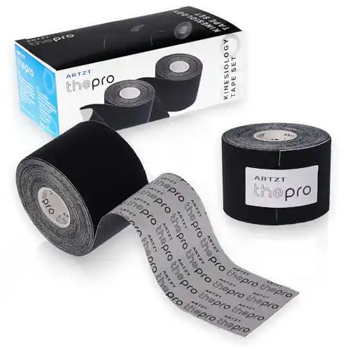 Kinesiologisches Tape 2er Set ARTZT thepro Schwarz + Schwarz 4