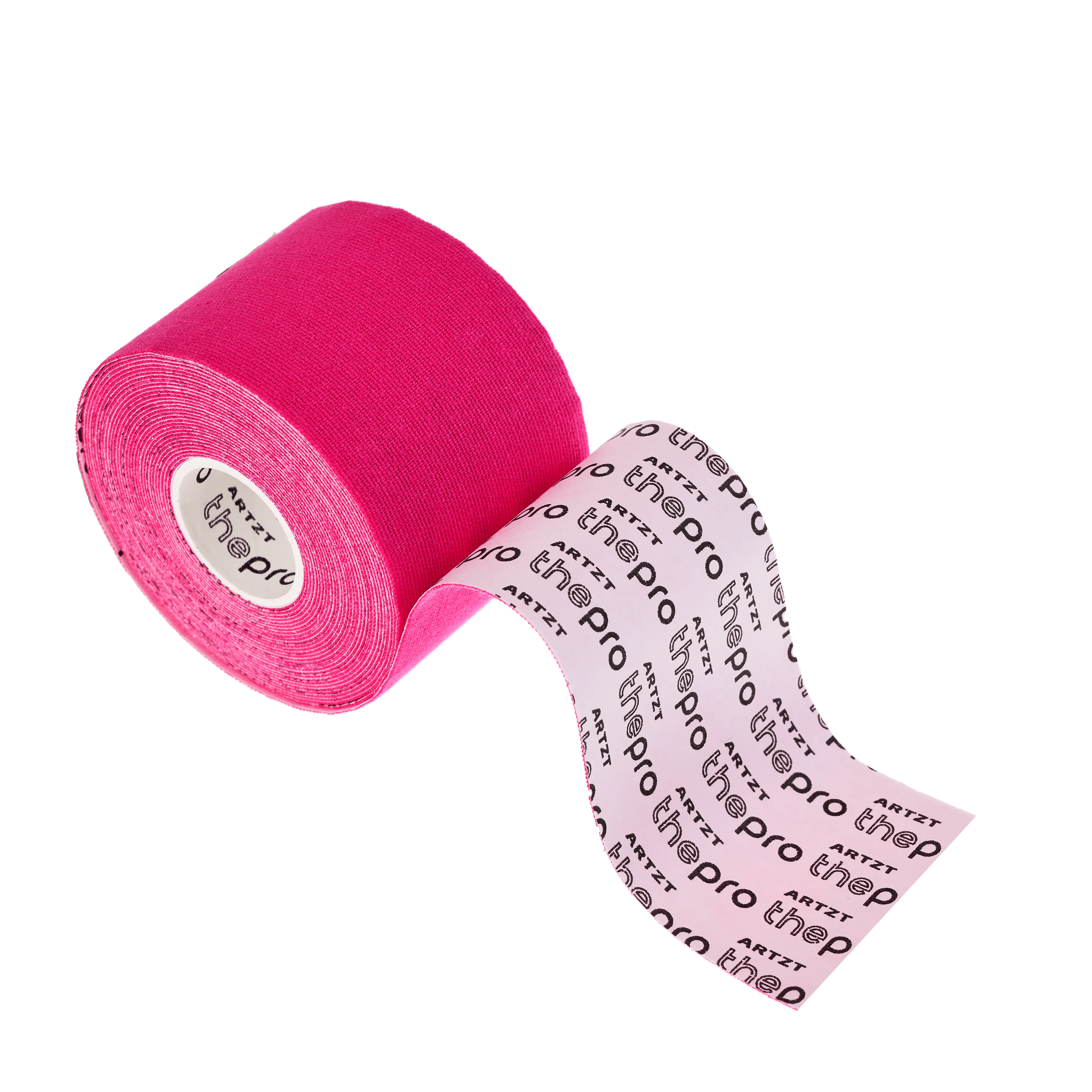 Ein ARTZT thepro Kinesiologisches Tape in pink auf transparentem Hintergrund #farbe_pink