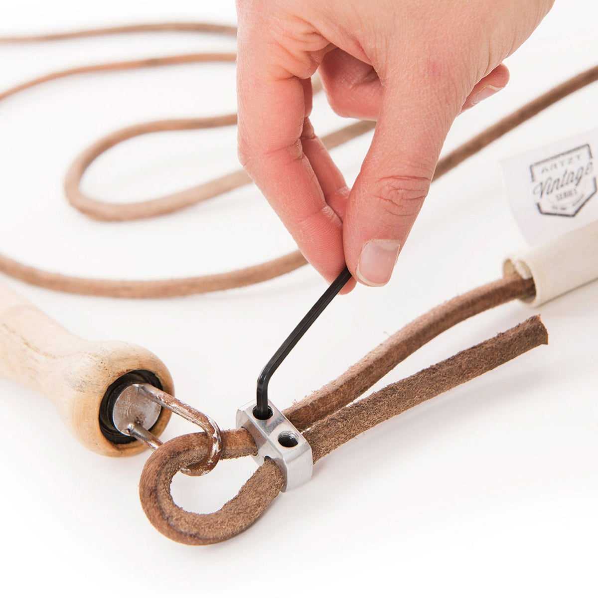 Springseil aus Leder | Längenverstellbar bis 300 cm ARTZT Vintage Series 4