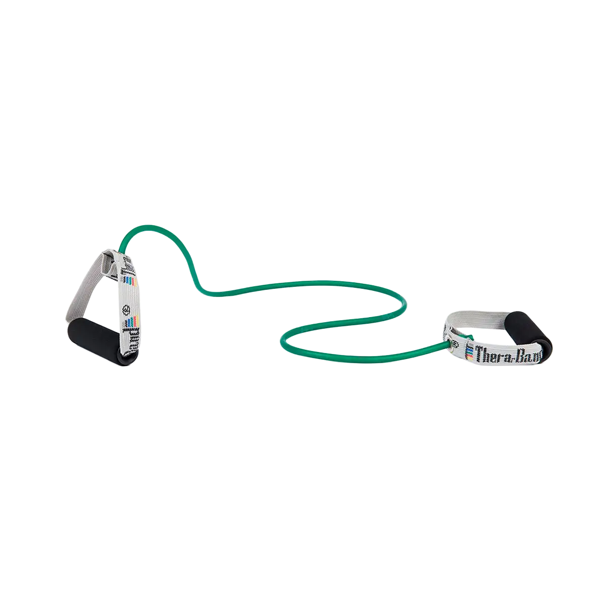 THERABAND Bodytrainer Tubing in grün auf transparentem Hintergrund. #farbe_grün