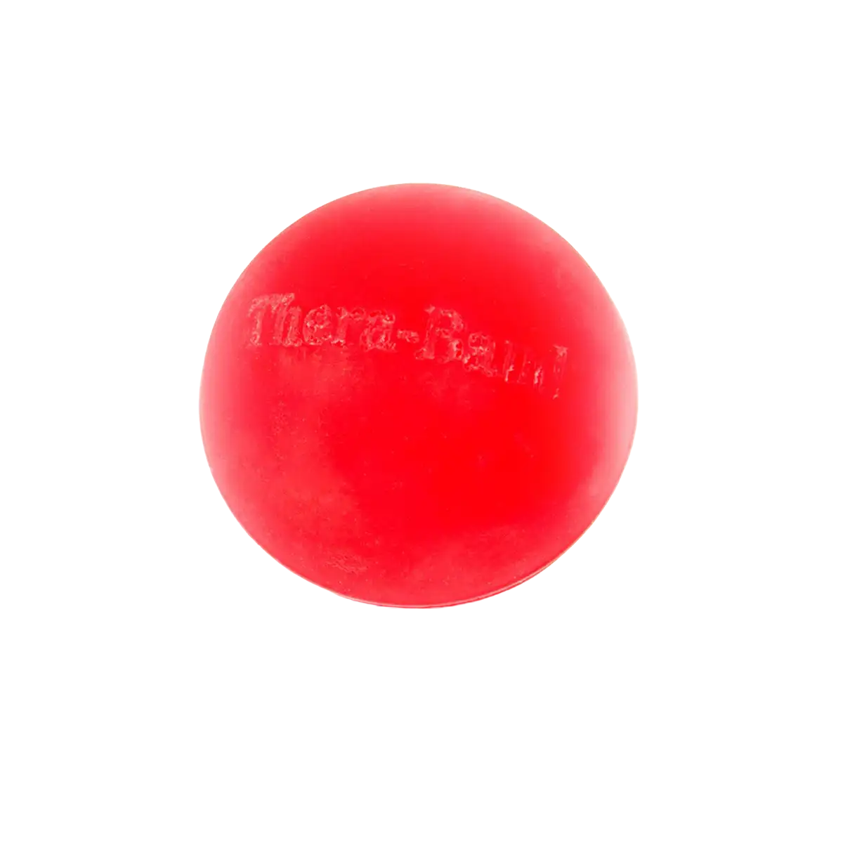 TheraBand Handtrainer in rot auf transparentem Hintergrund. #farbe_rot