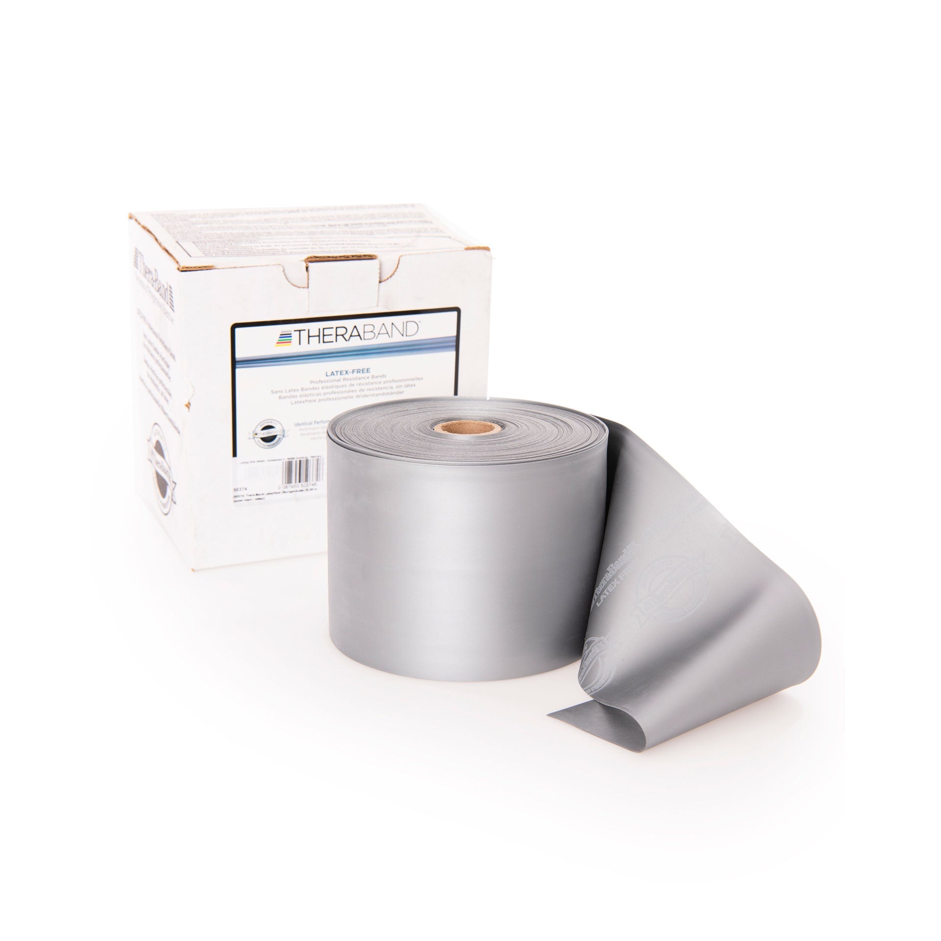 TheraBand latexfrei 22,85 m Fitnessbänder TheraBand Silber