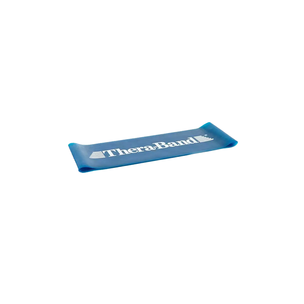 TheraBand Loop 13 cm in blau auf transparentem Hintergrund. #farbe_blau