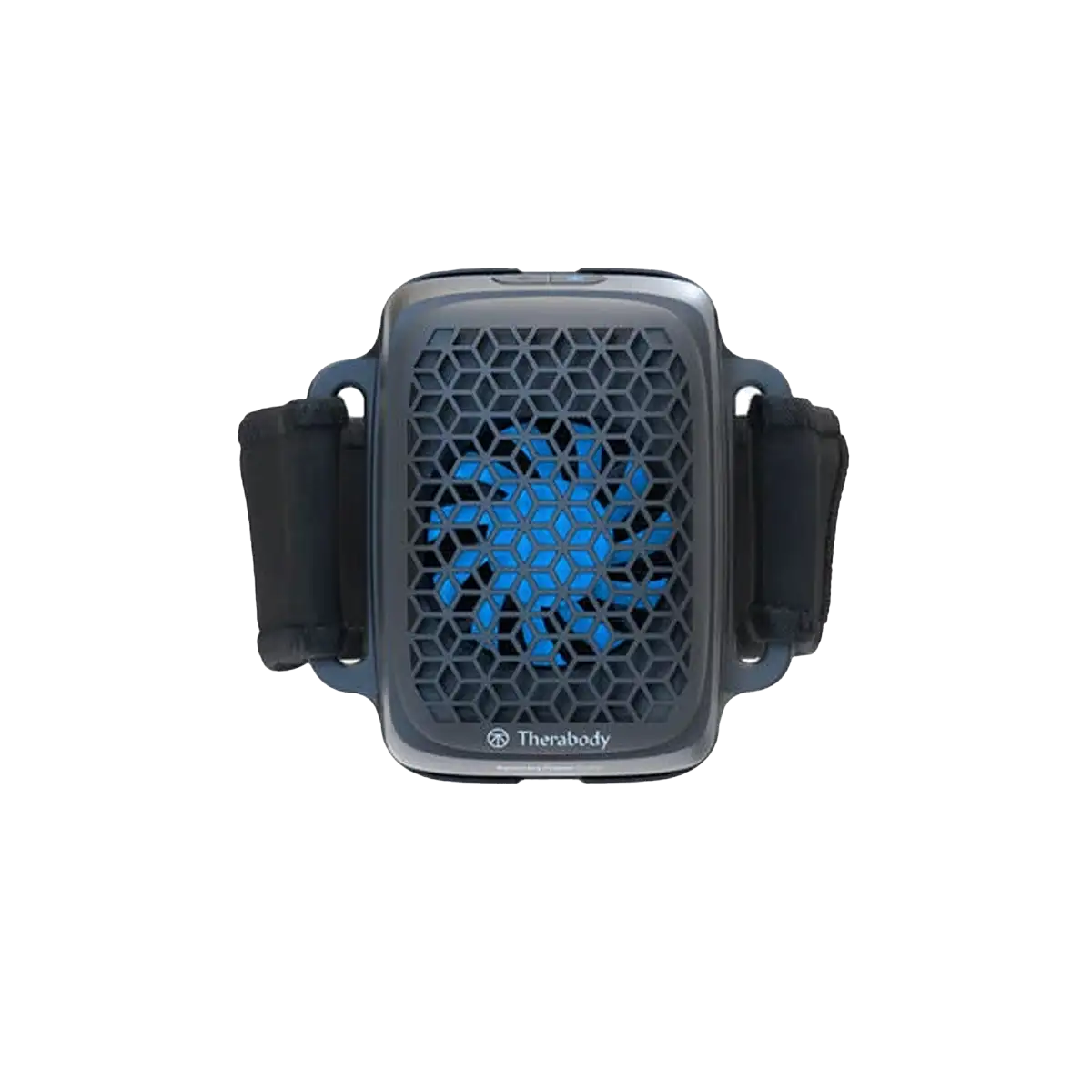 Therabody RecoveryTherm Cube Manschtette auf transparentem Hintergrund