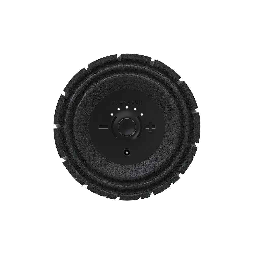 Therabody WaveRoller Faszienrolle von vorne auf transparentem Hintergrund