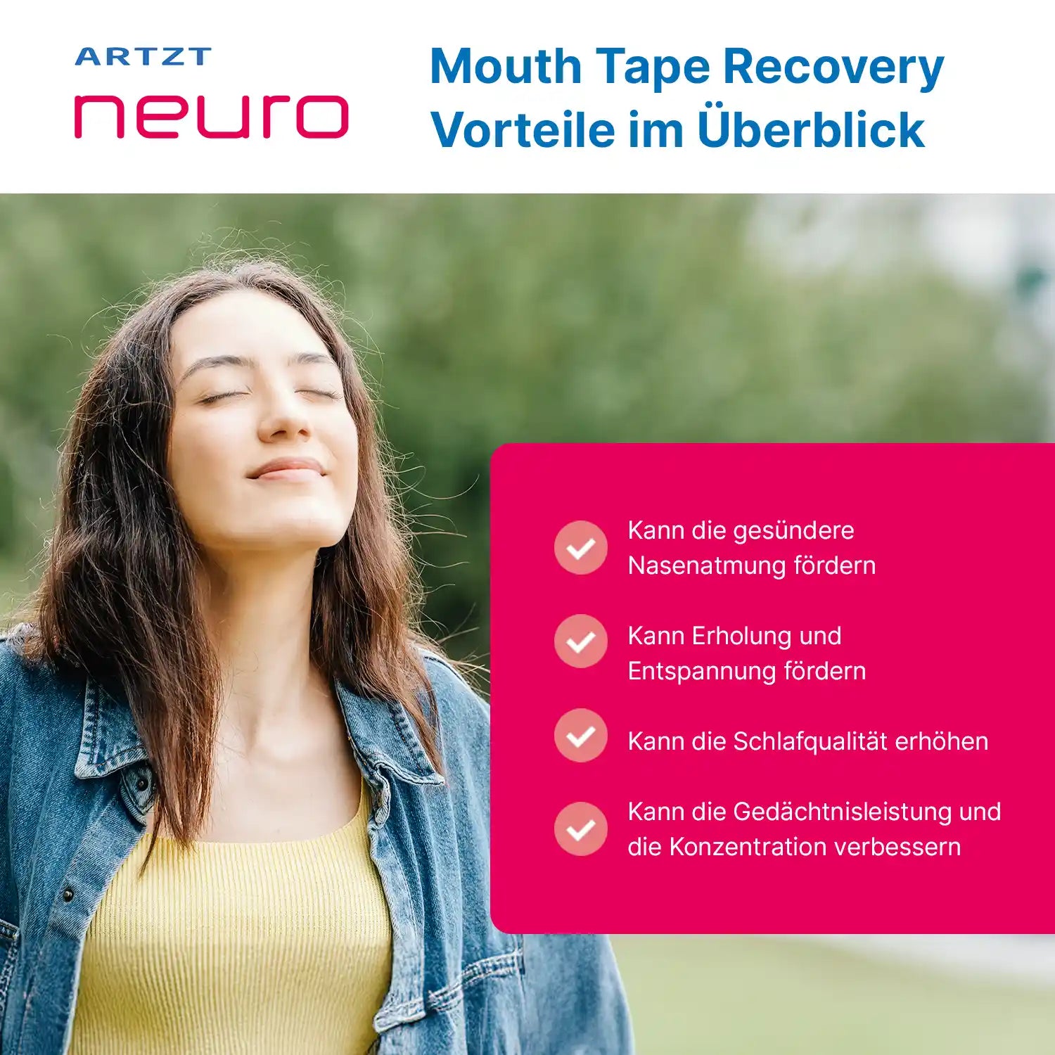 Mouth Tape Recovery - 30 Stück Mouth Tapes ARTZT neuro