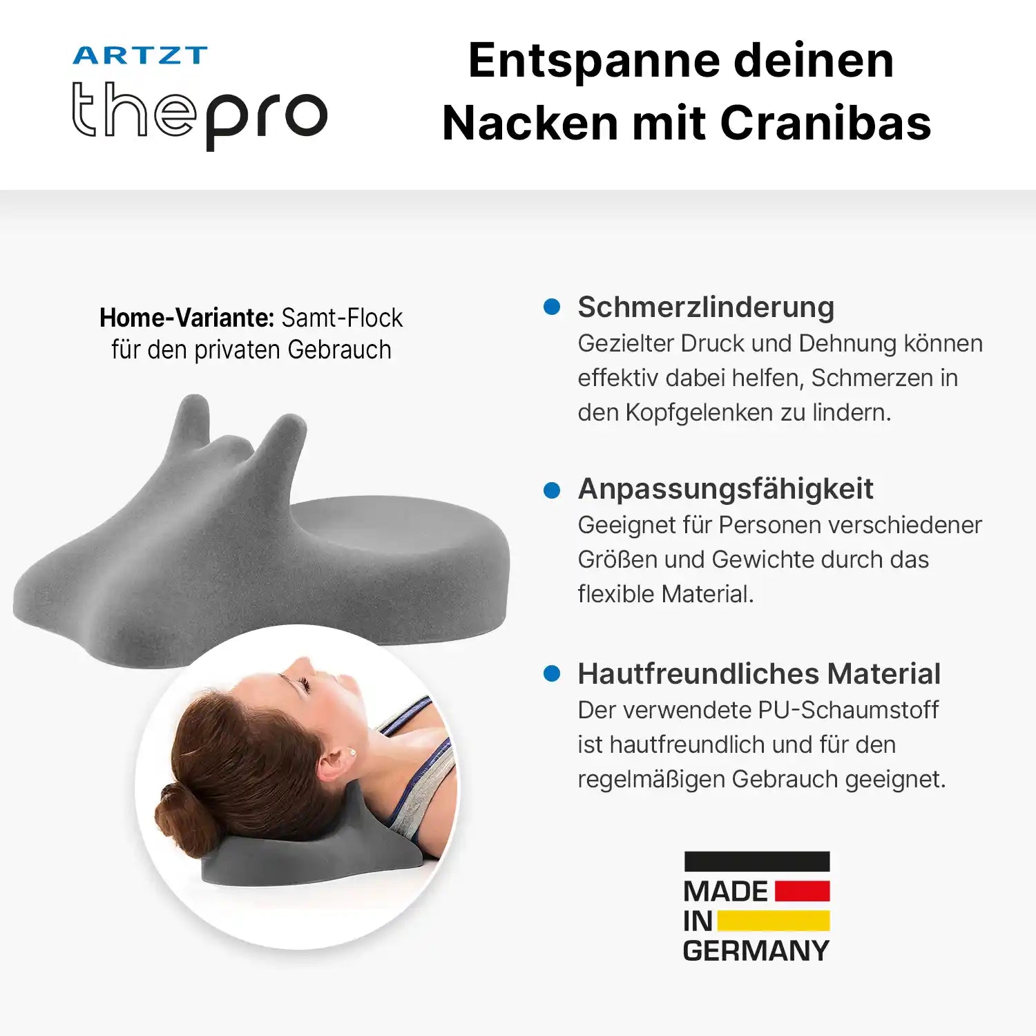 Cranibas Nackenkissen Sonstige Fitnessgeräte ARTZT thepro