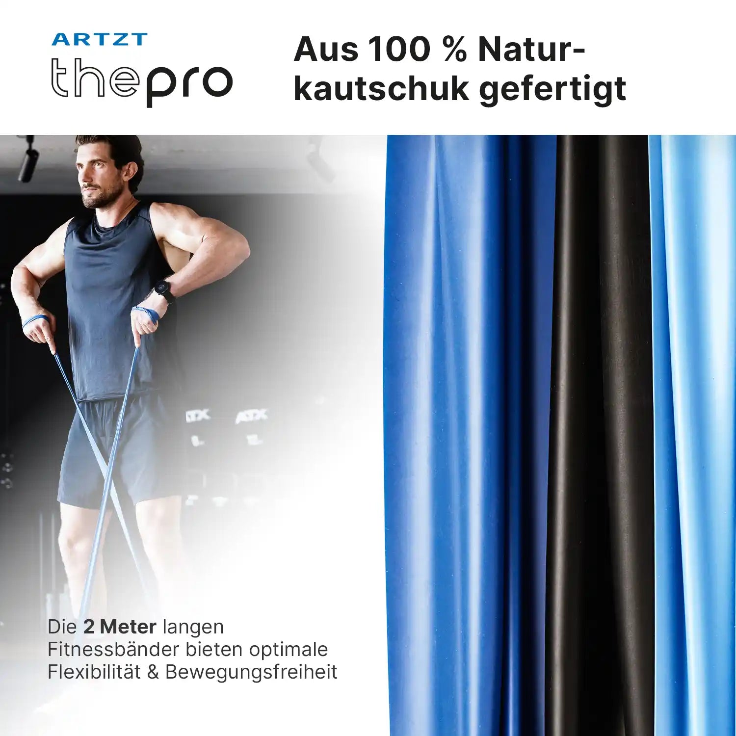 Fitnessband 2 m Fitnessbänder ARTZT thepro