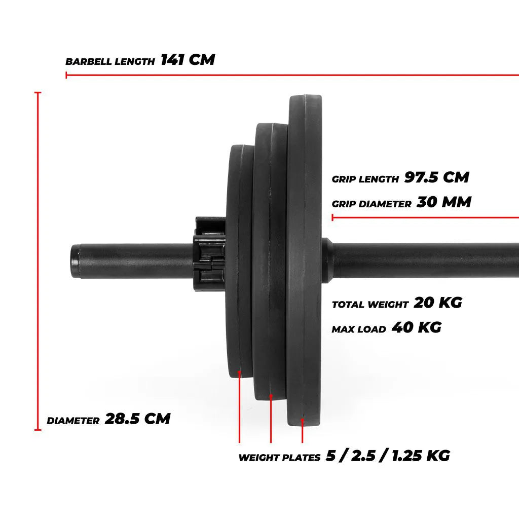 Pro Pump Langhantel Set Hanteln & Gewichte Gymstick