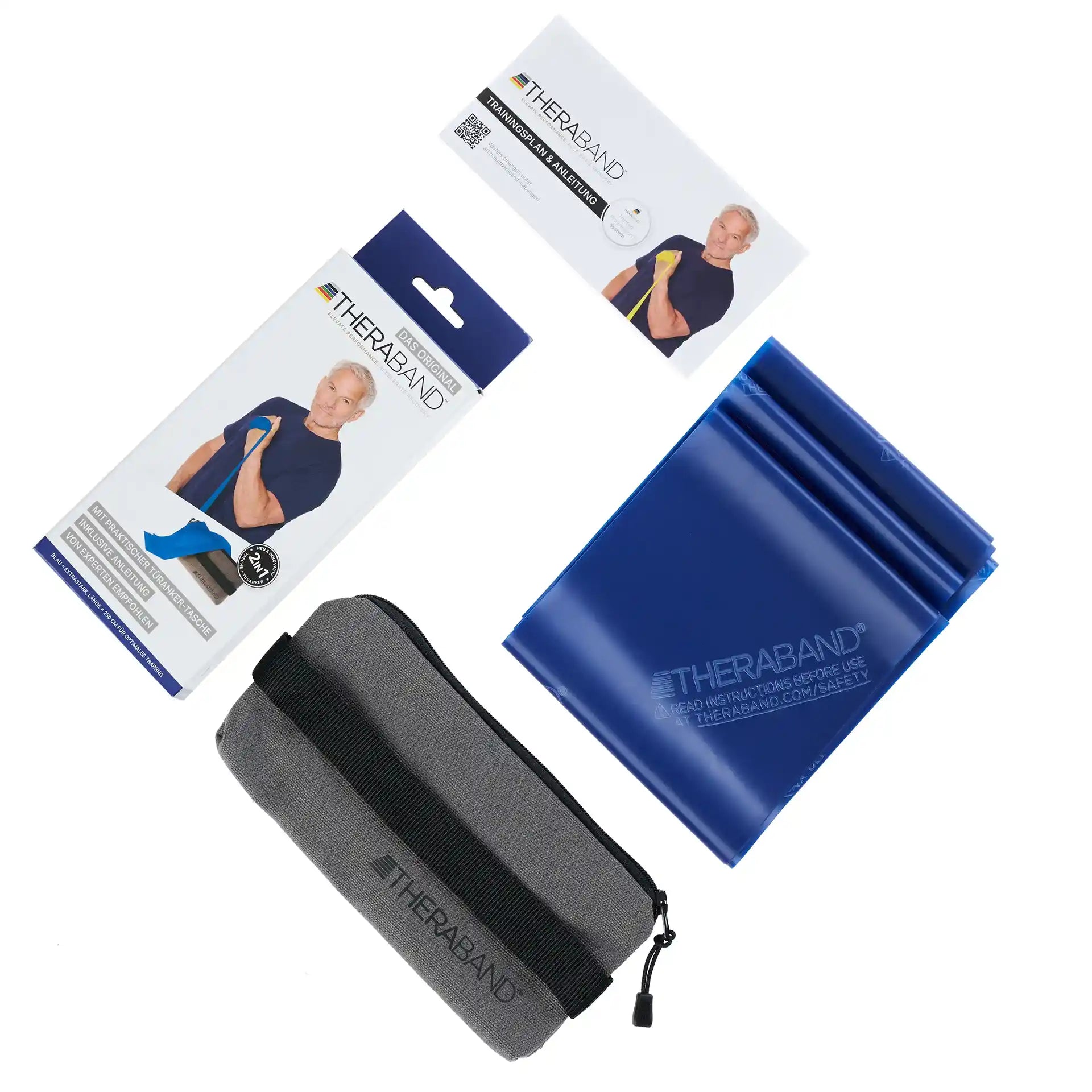 TheraBand 2,50 m inkl. Türanker + Tasche Fitnessband TheraBand   