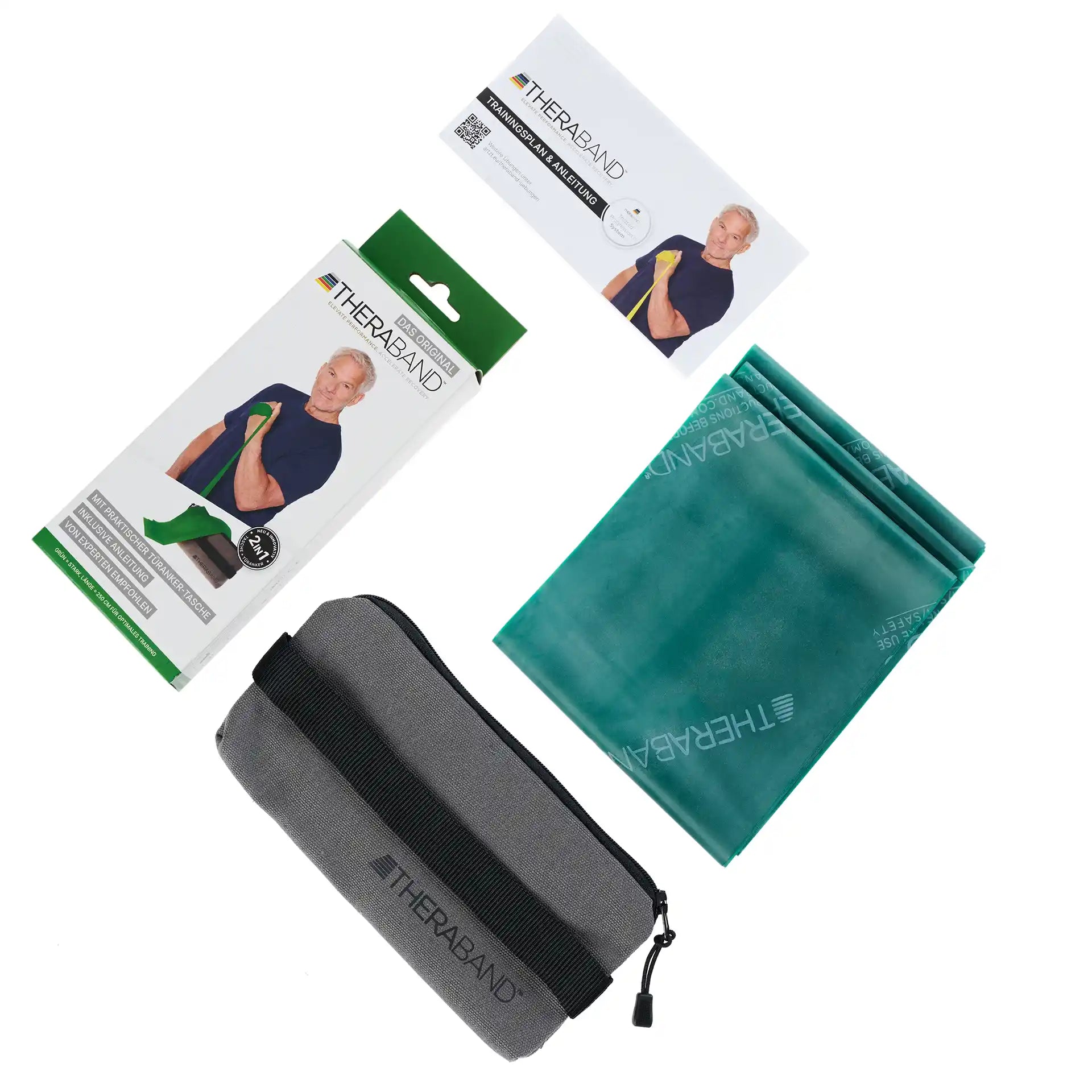 TheraBand 2,50 m inkl. Türanker + Tasche Fitnessband TheraBand   