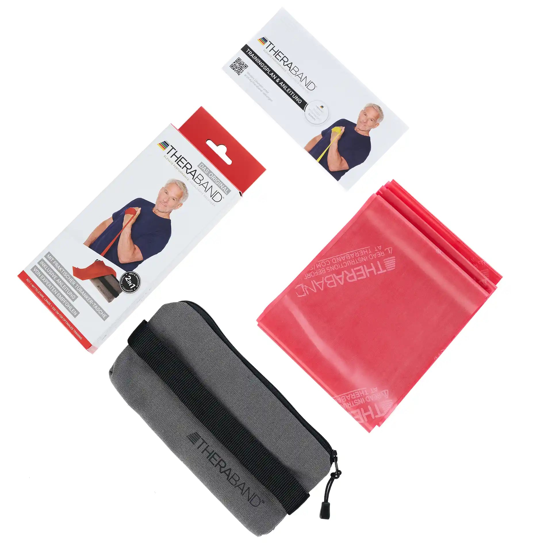 TheraBand 2,50 m inkl. Türanker + Tasche Fitnessband TheraBand   