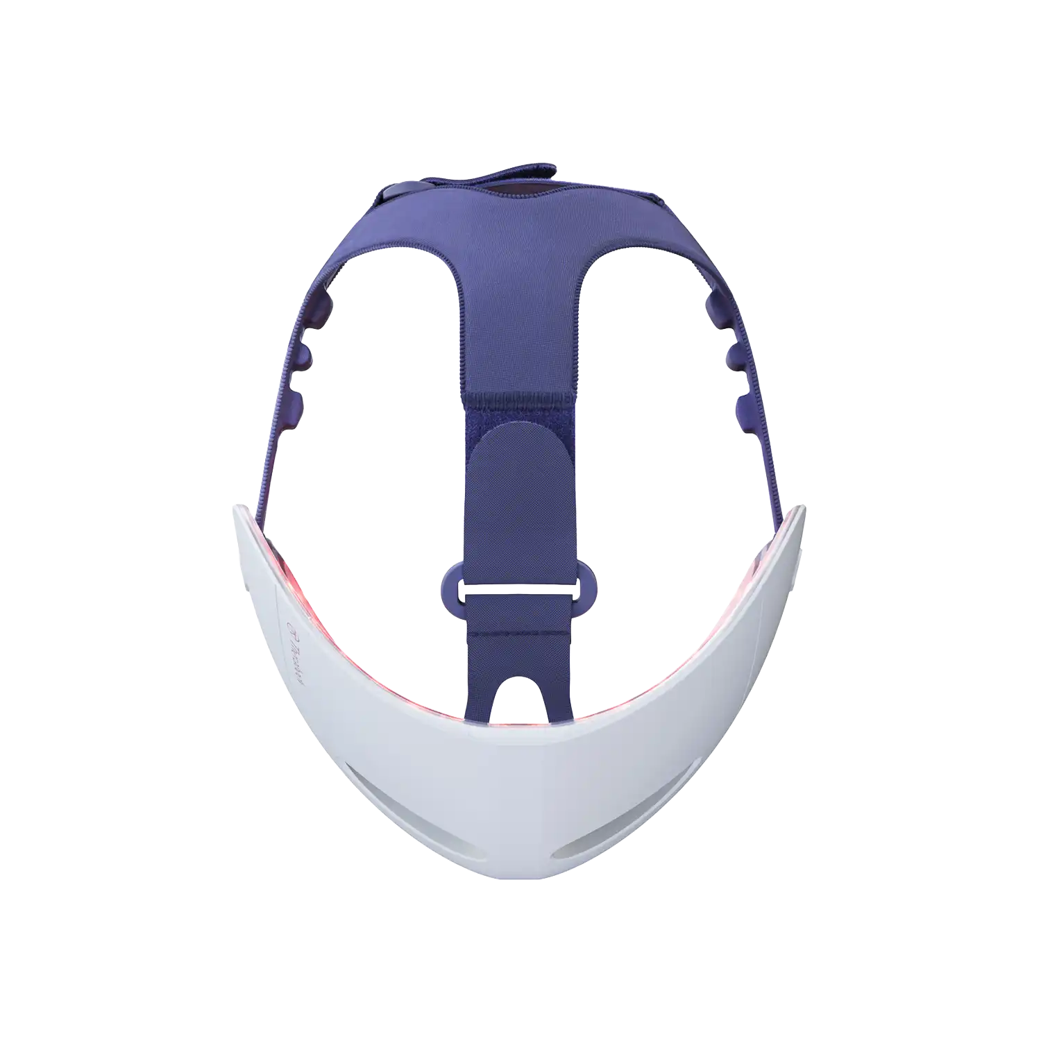 Top-Ansicht der Therabody Face Mask Glo mit glatter Oberfläche und integrierter LED-Technologie