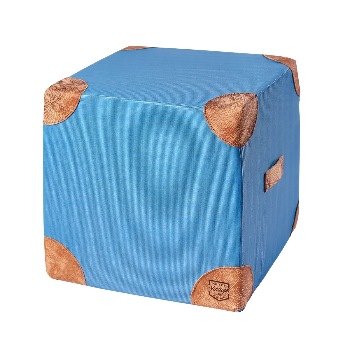 ARTZT Vintage Series Cube in blau auf transparentem Hintergrund #farbe_blau