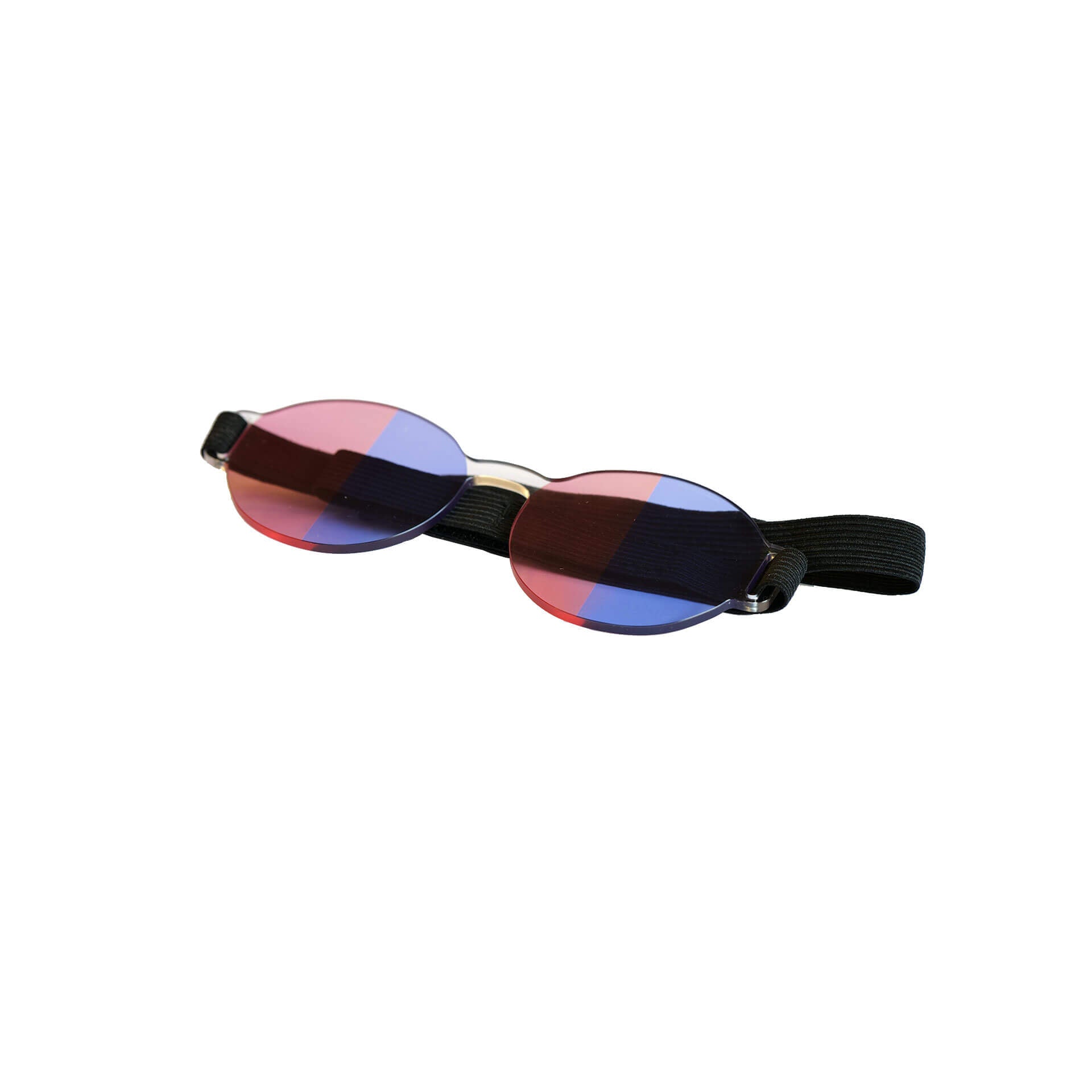 Halbfeld Brille für Neuroathletiktraining Brille ARTZT neuro Rot-Blau  