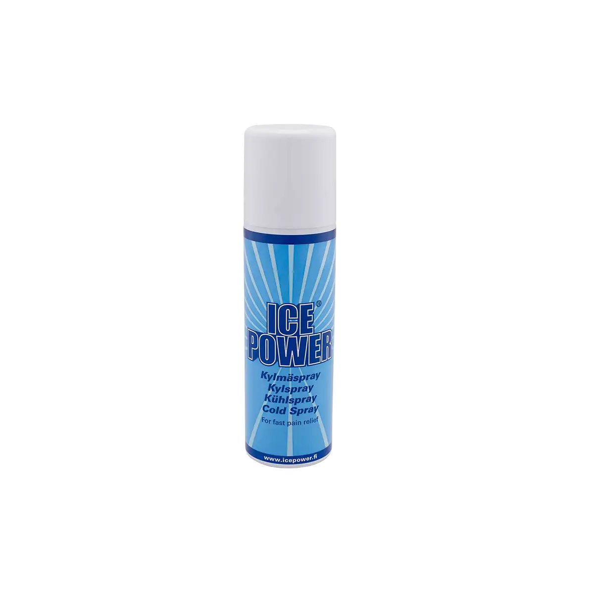 Ice power Cold Spray 200 ml Dose auf transparentem Hintergrund.