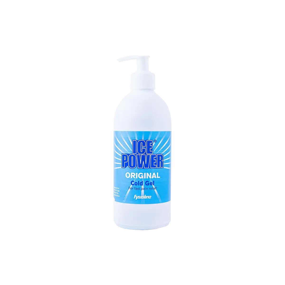 Ice Power Kühlgel Spender 400 ml auf transparentem Hintergrund.