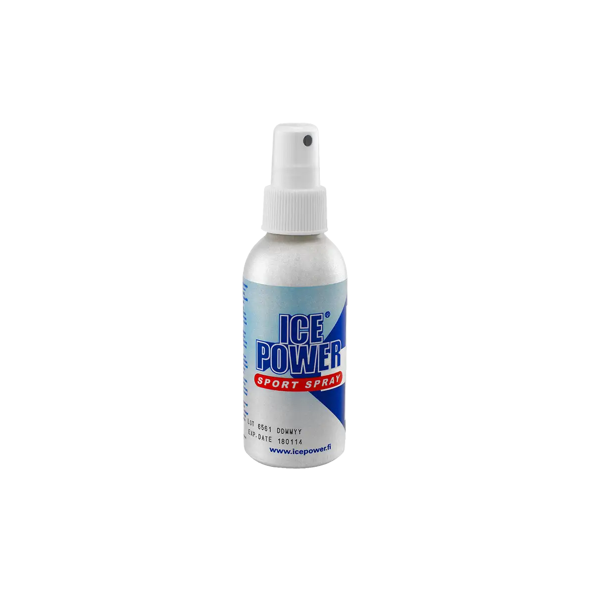 Ice Power Sport Spray 125 ml auf transparentem Hintergrund.