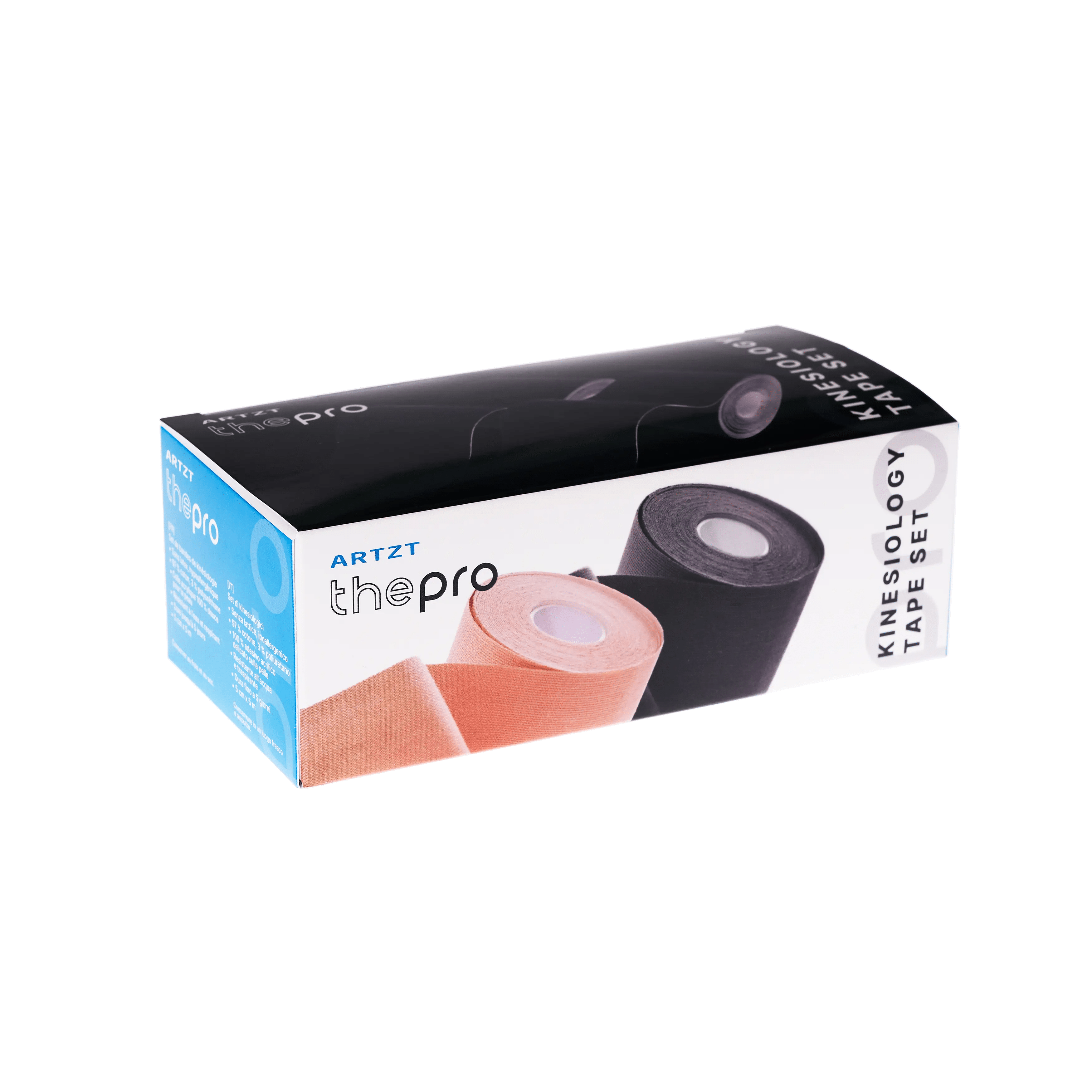 Kinesiologisches Tape 2er Set Kinesiologisches Tape ARTZT thepro Beige + Schwarz  