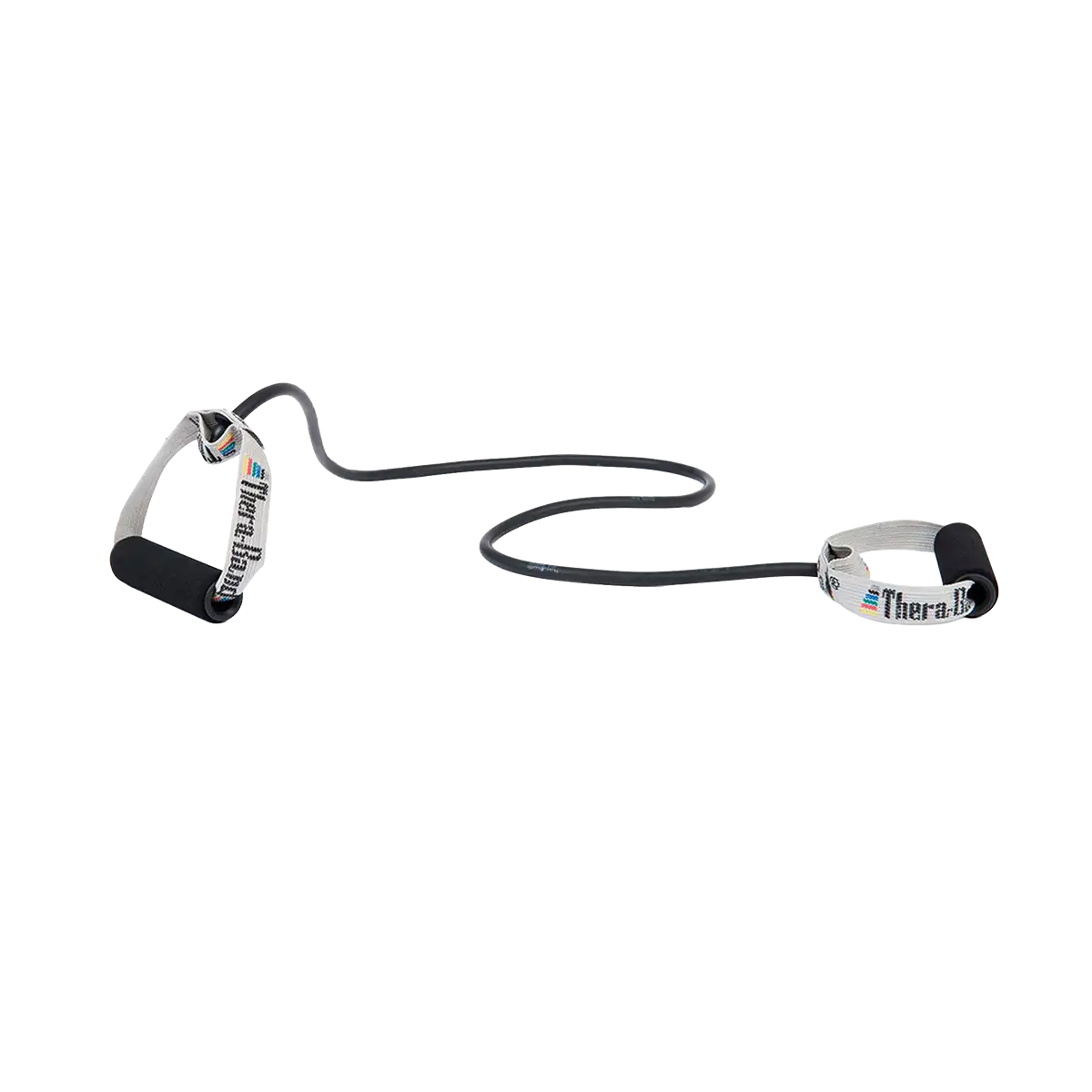 THERABAND Bodytrainer Tubing in schwarz auf transparentem Hintergrund. #farbe_schwarz