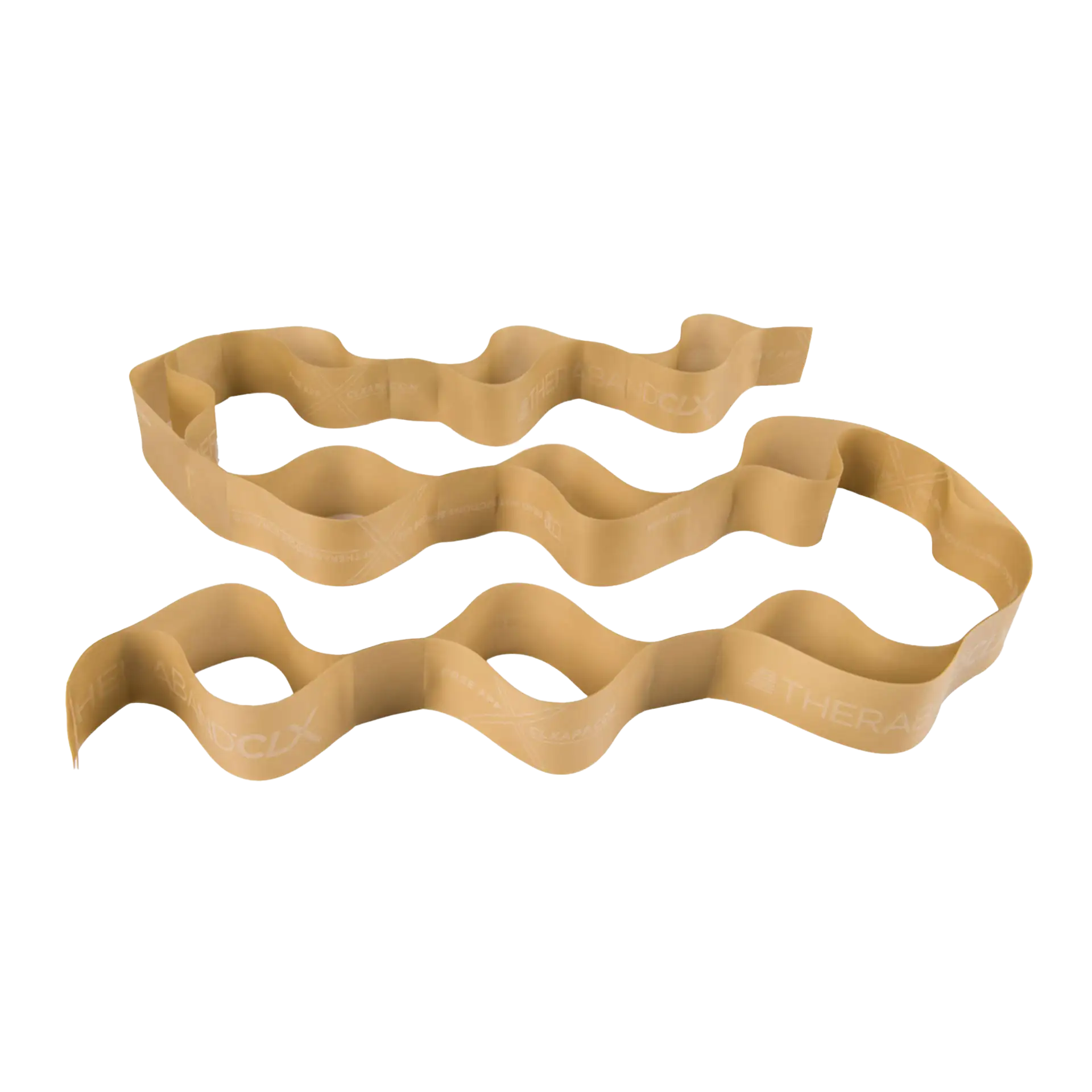 Goldenes TheraBand CLX 2 m auf transparentem Grund