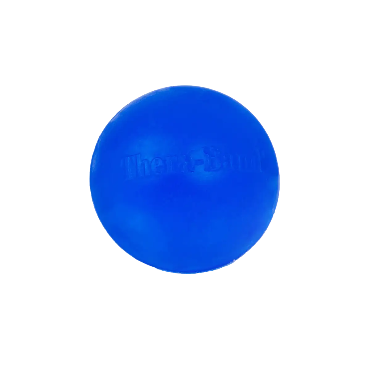 TheraBand Handtrainer in blau auf transparentem Hintergrund. #farbe_blau