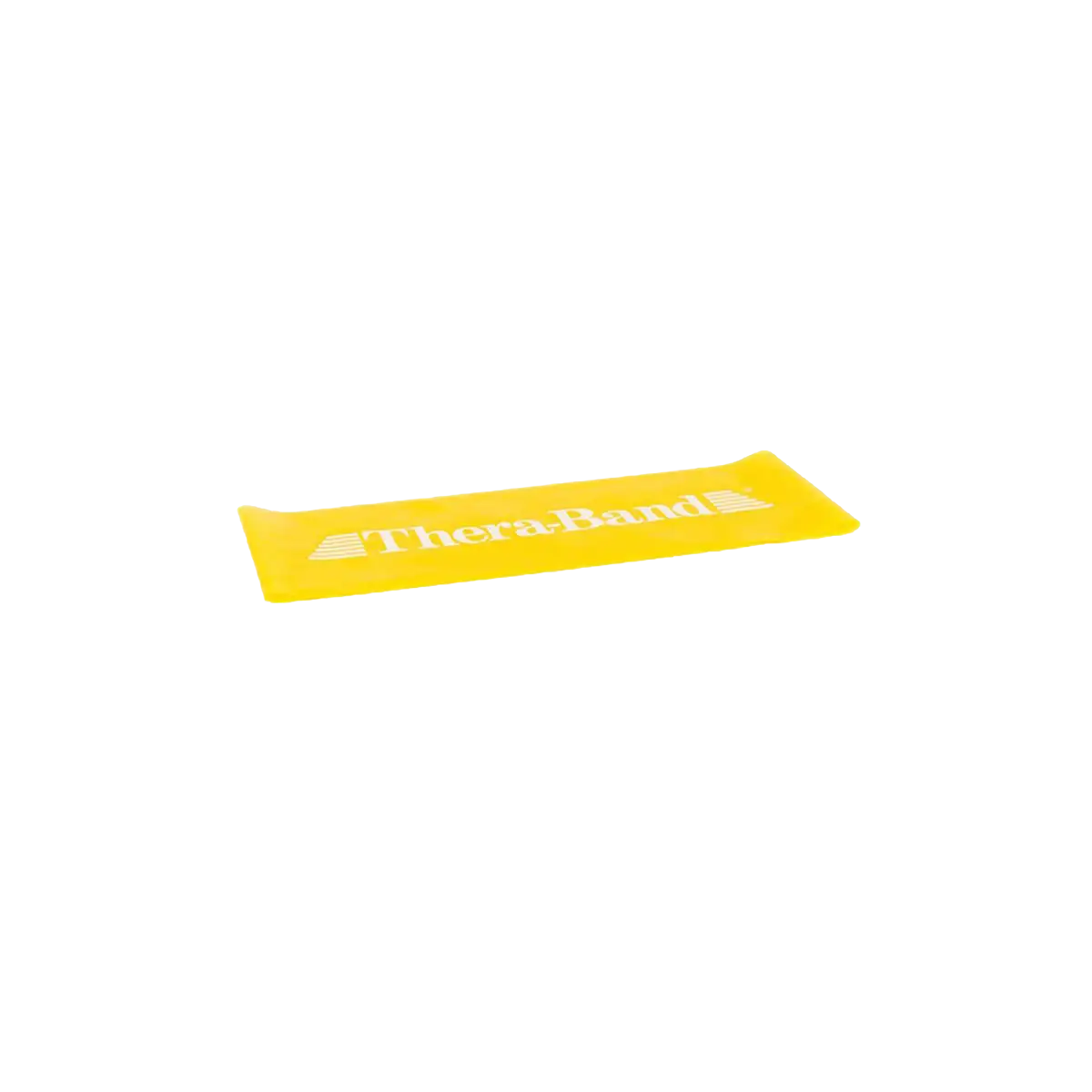 TheraBand Loop 13 cm in gelb auf transparentem Hintergrund. #farbe_gelb