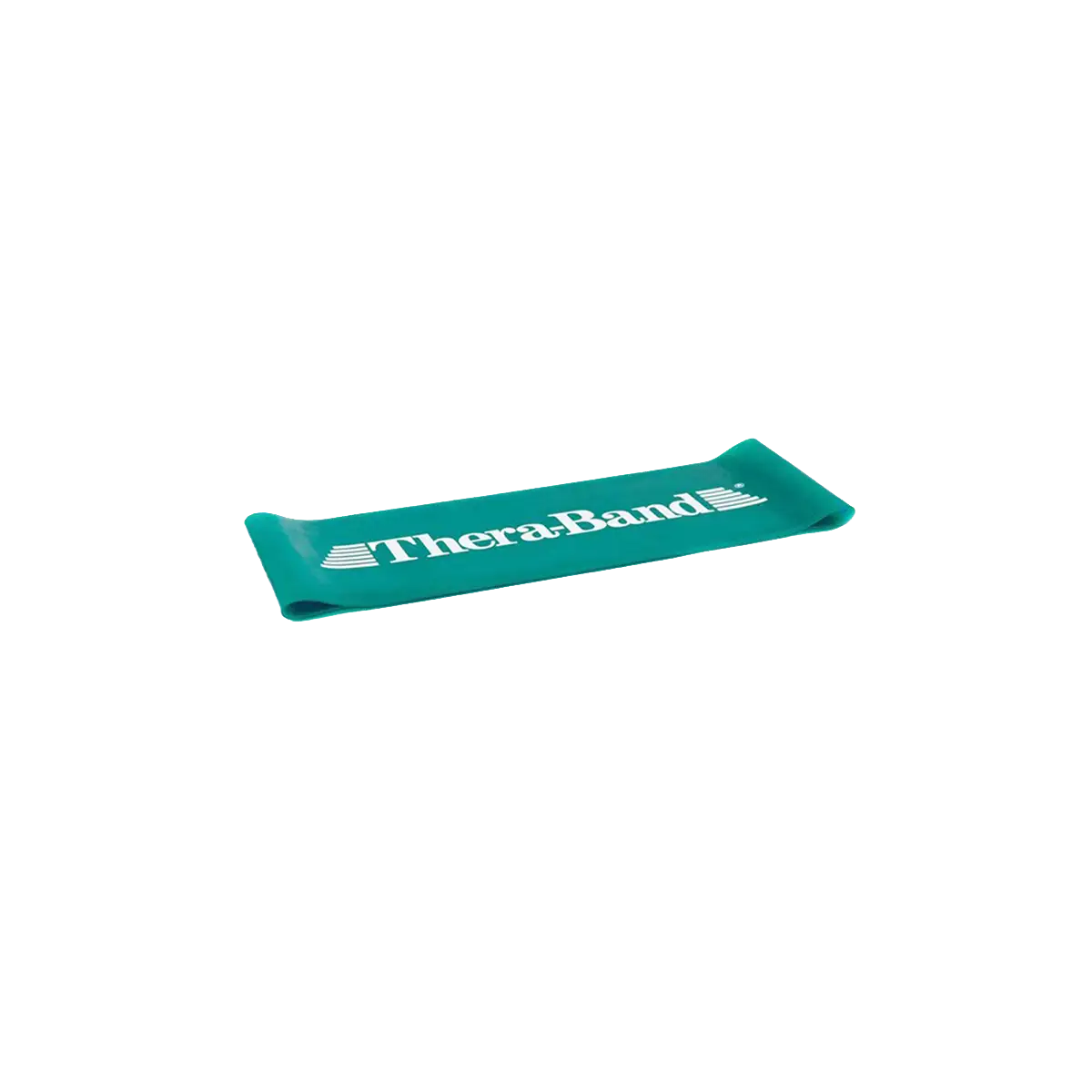 TheraBand Loop 13 cm in grün auf transparentem Hintergrund. #farbe_grün